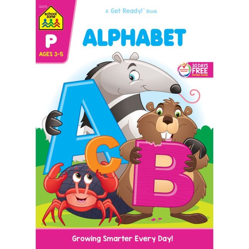 School Zone Alphabet 64-Page Workbook -- School Zone